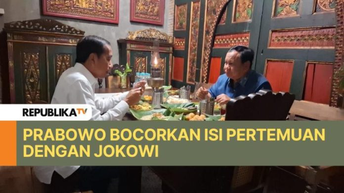 Prabowo Bocorkan Isi Pertemuan dengan Jokowi Prabowo Bocorkan Isi Pertemuan dengan Jokowi